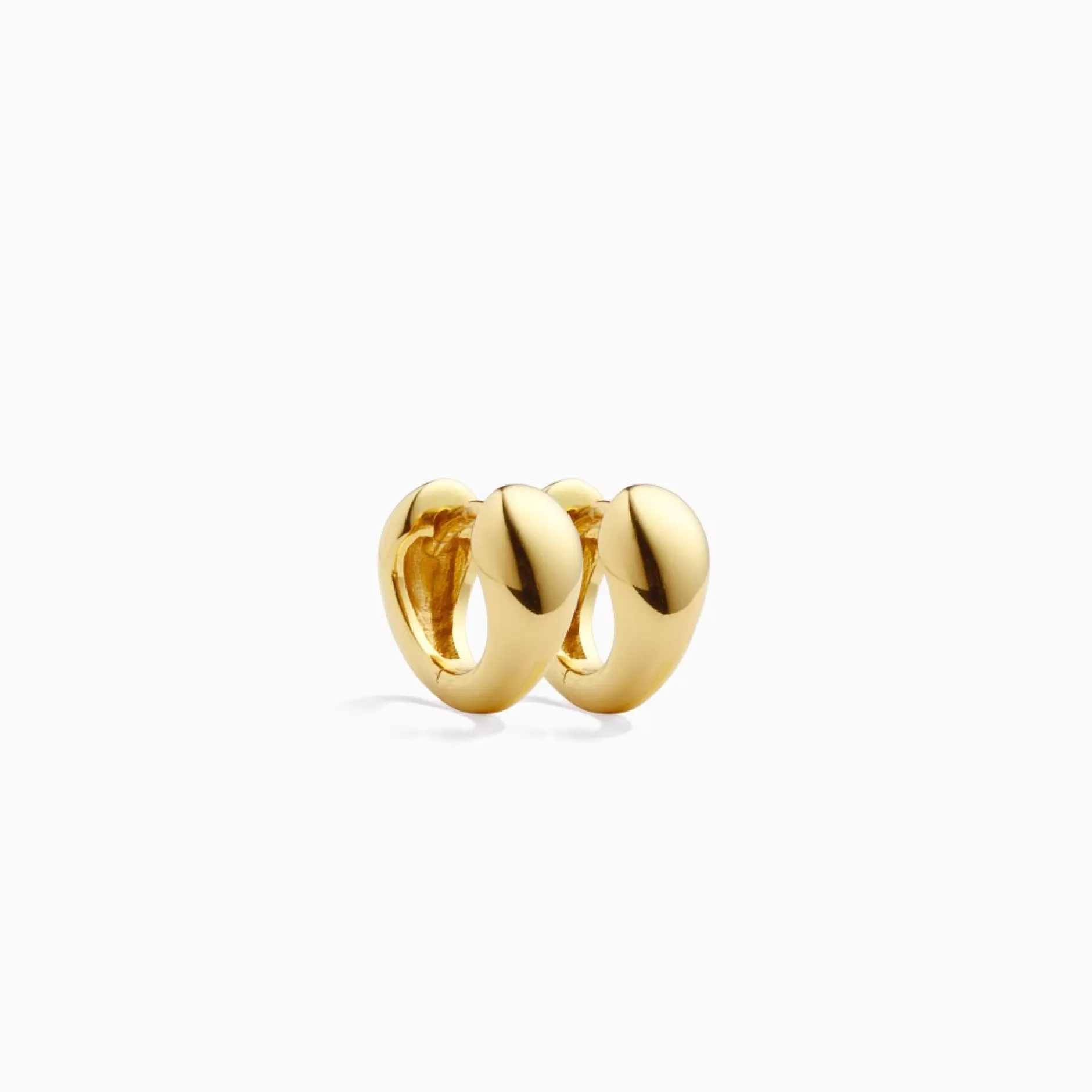 Eline Rosina Oorbellen^Allure Huggies Gold Plated Sterling Zilver