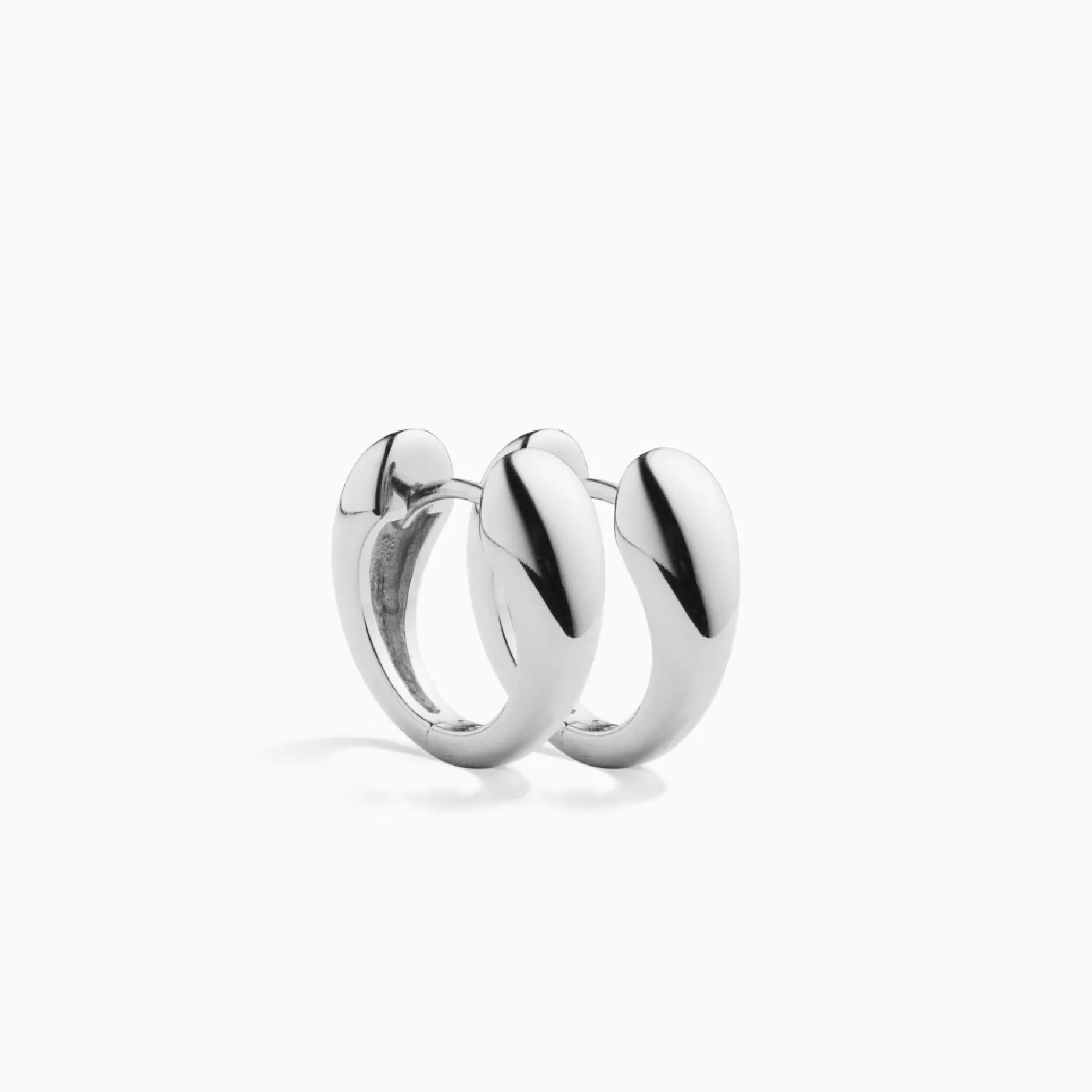 Eline Rosina Oorbellen^Allure Midi Hoops Sterling Zilver