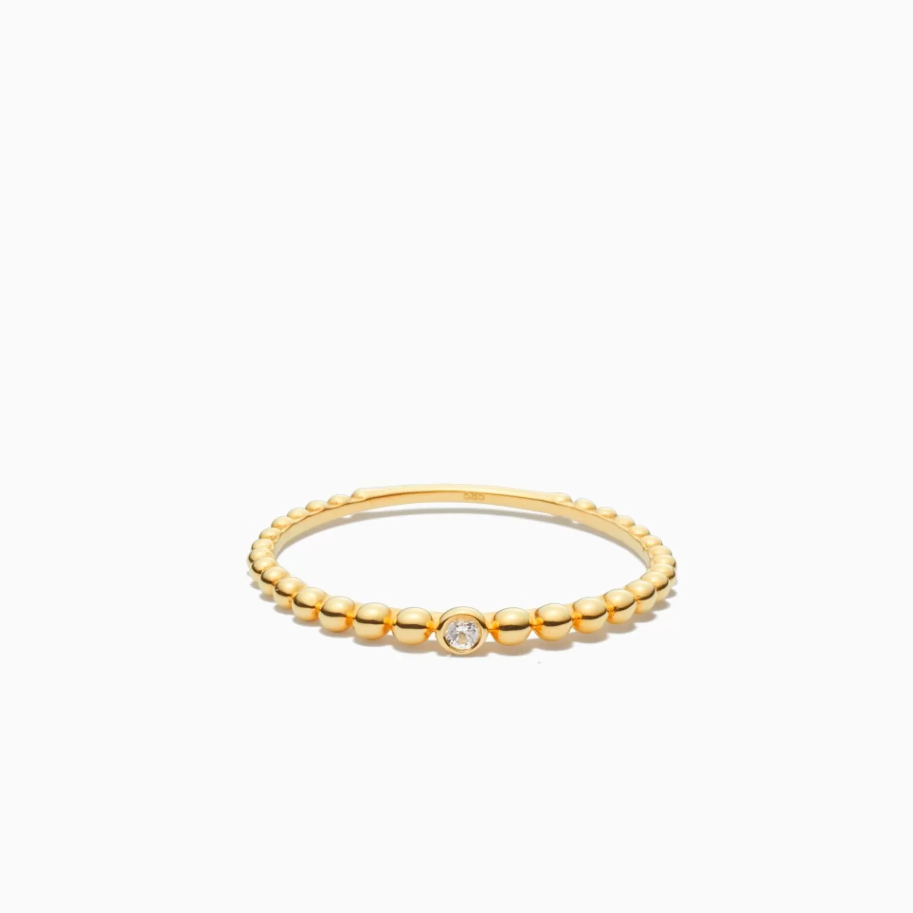 Eline Rosina Ringen^Beaded Ring 14K Yellow Gold