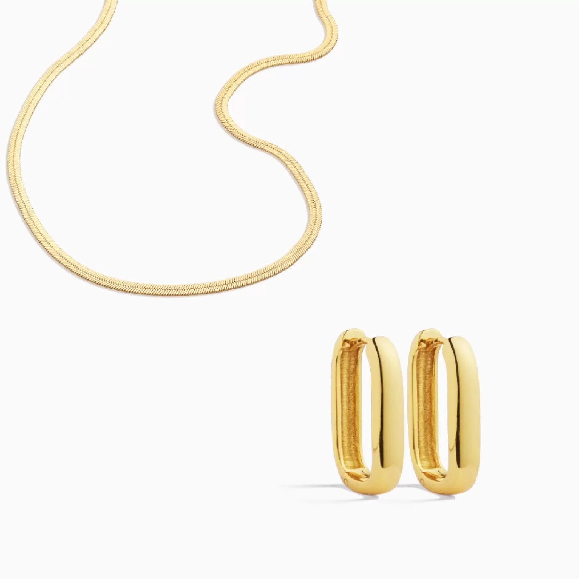 Eline Rosina Oorbellen^Bold Essentials Set Gold Plated Sterling Zilver