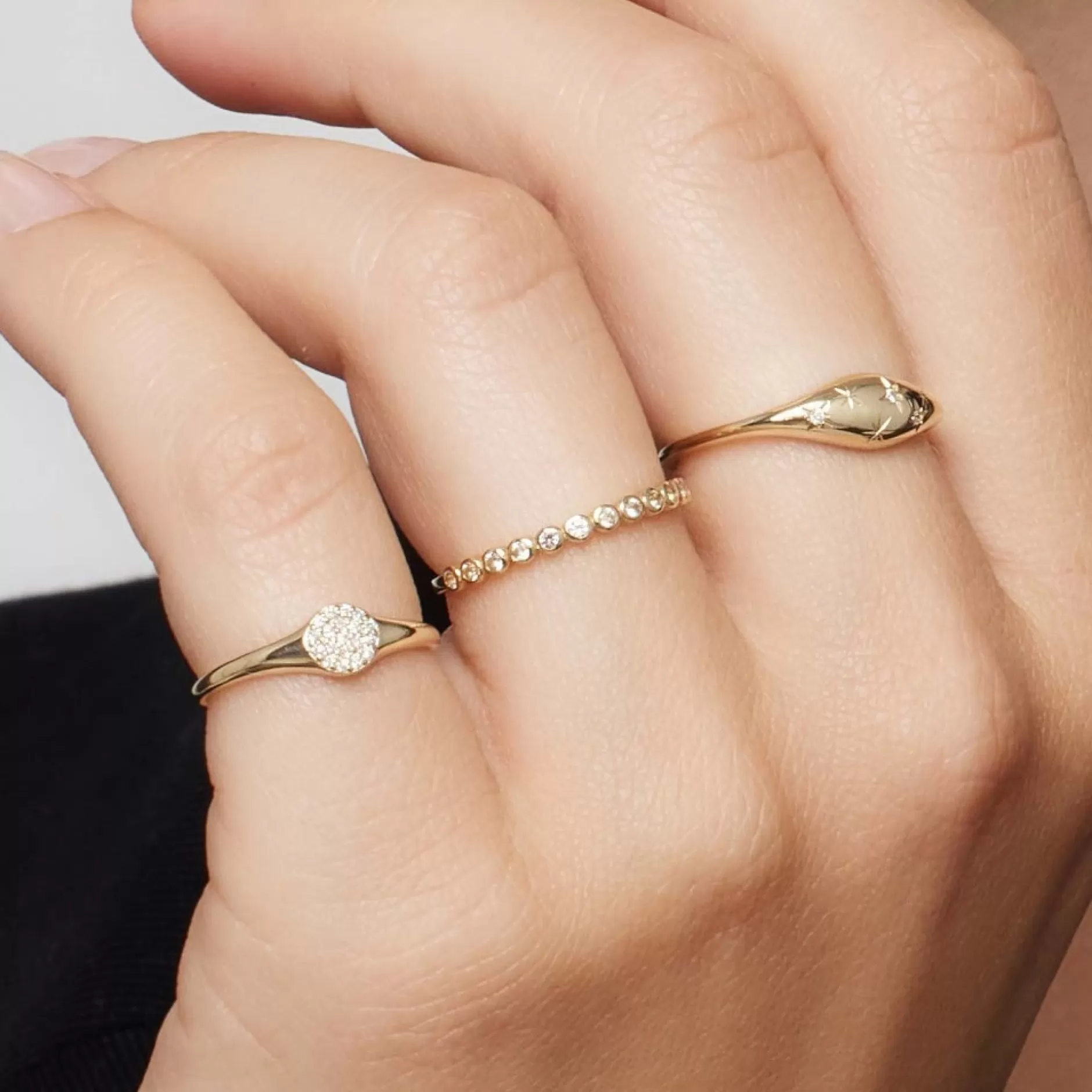 Eline Rosina Ringen^Bubble Ring 14K Yellow Gold