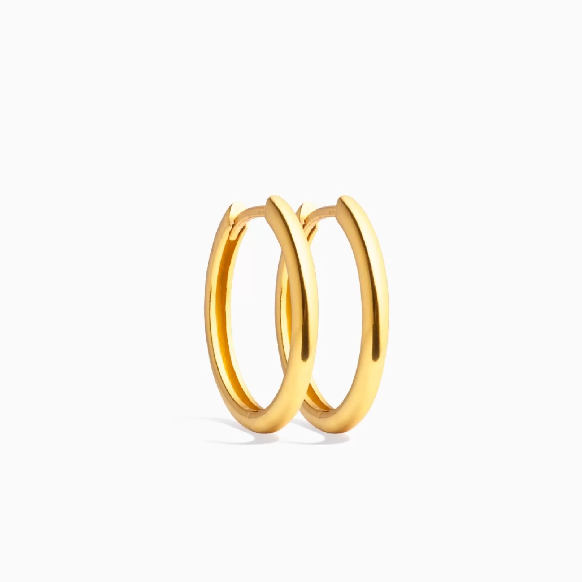 Eline Rosina Oorbellen^Classic Hoop (20Mm) Gold Plated Sterling Zilver