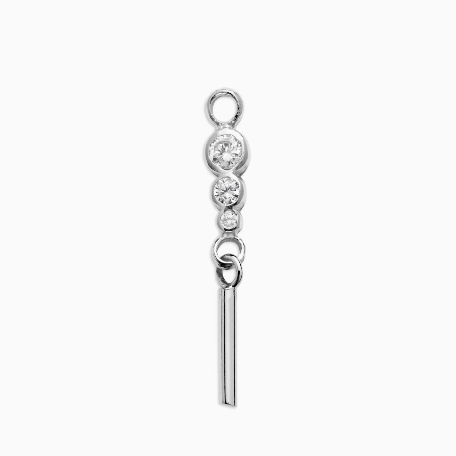 Eline Rosina Oorbellen^Coco Dangle Sterling Zilver