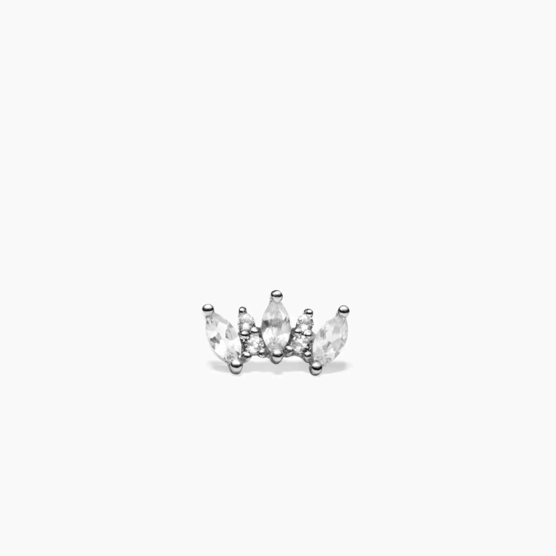 Eline Rosina Oorbellen^Crown Piercing 14 White Gold