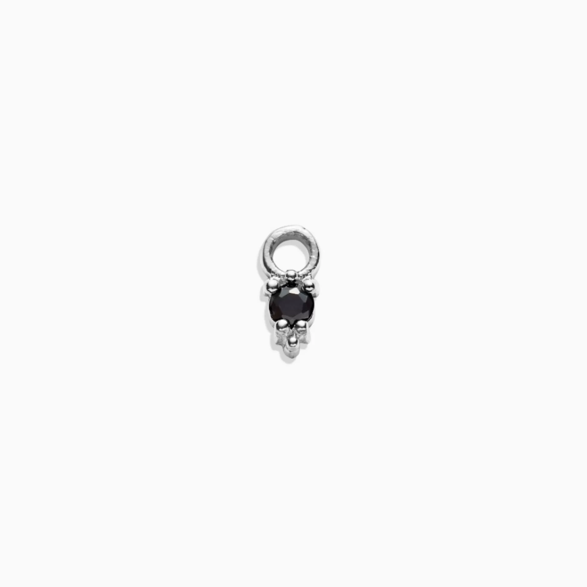 Eline Rosina Oorbellen^Dainty Black Dangle Sterling Zilver