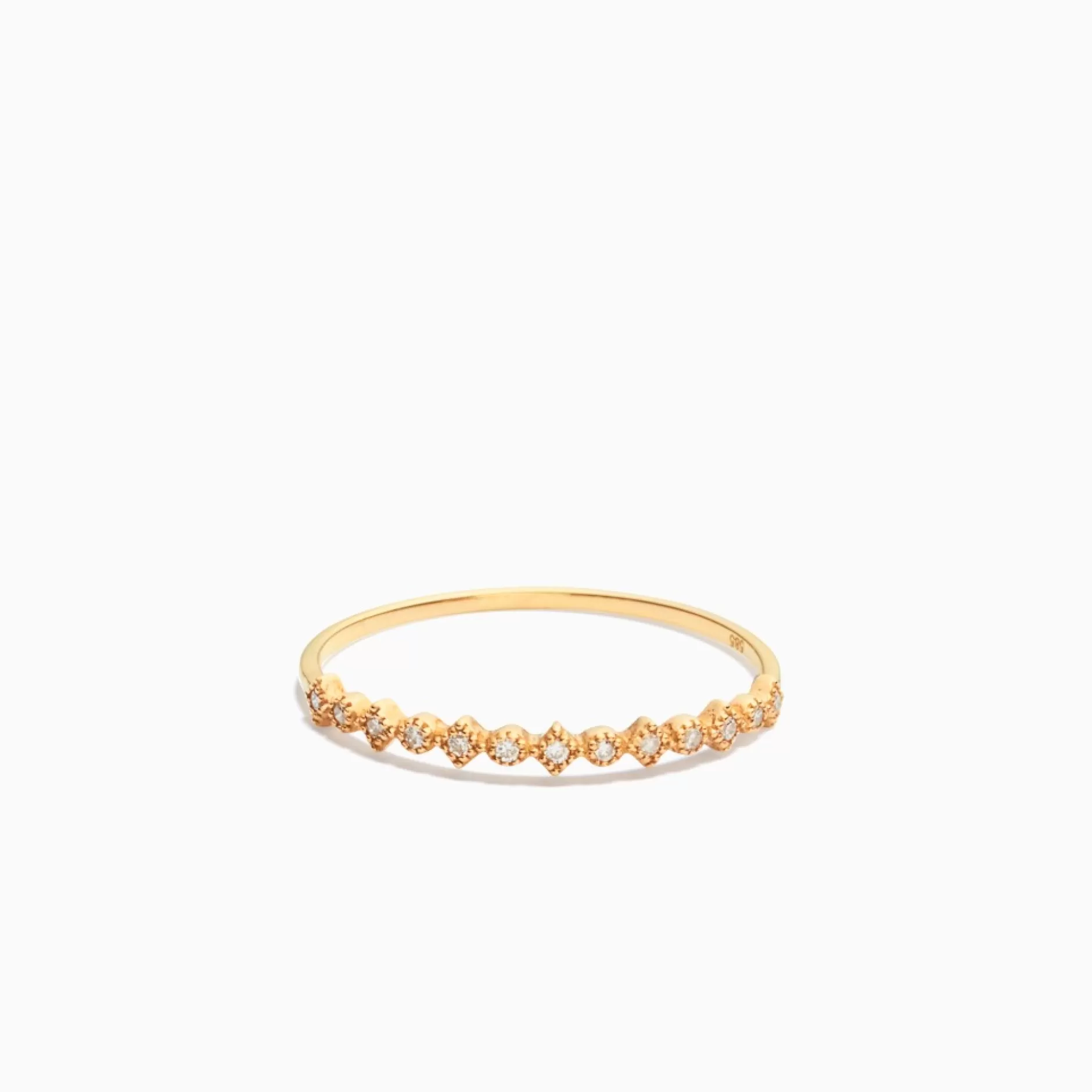 Eline Rosina Ringen^Diamond Deco Ring 14K Yellow Gold