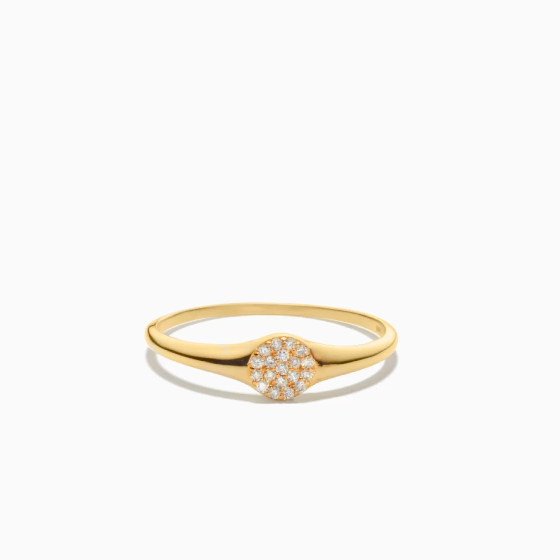 Eline Rosina Ringen^Diamond Signet Ring 14K Yellow Gold