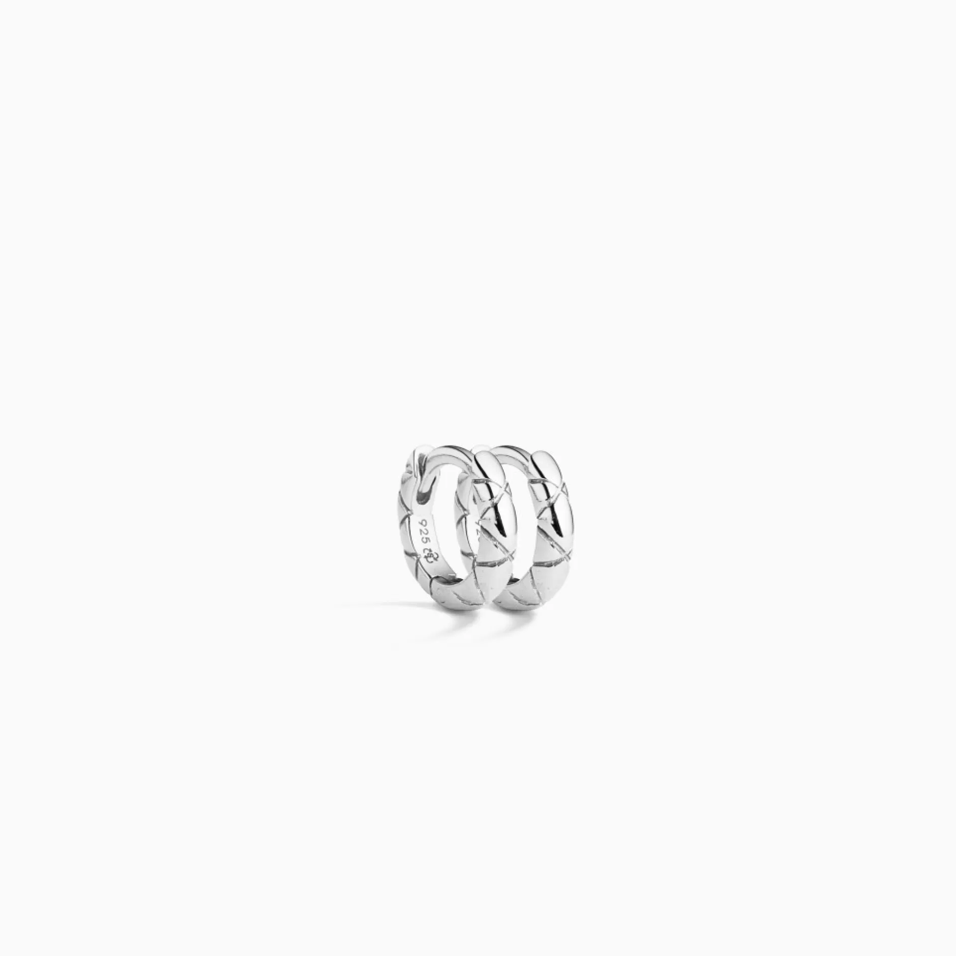 Eline Rosina Oorbellen^Essential Snake Huggies (Xs) Sterling Silver