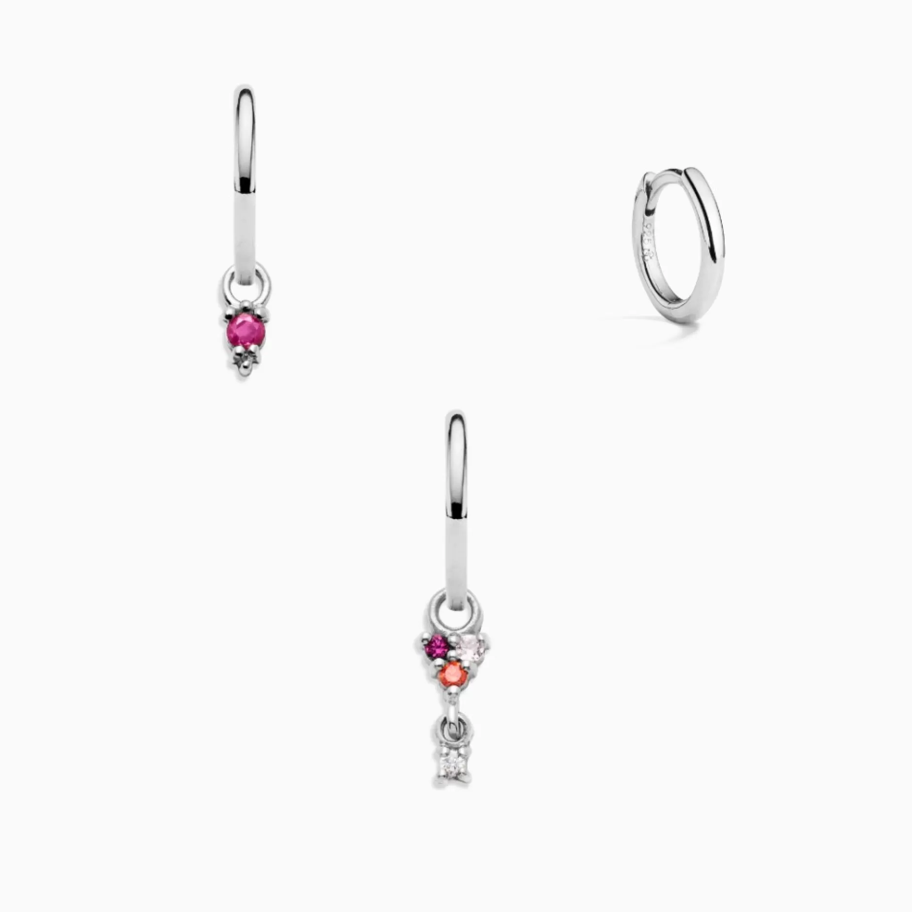 Eline Rosina Oorbellen^Flowerista Set Sterling Zilver