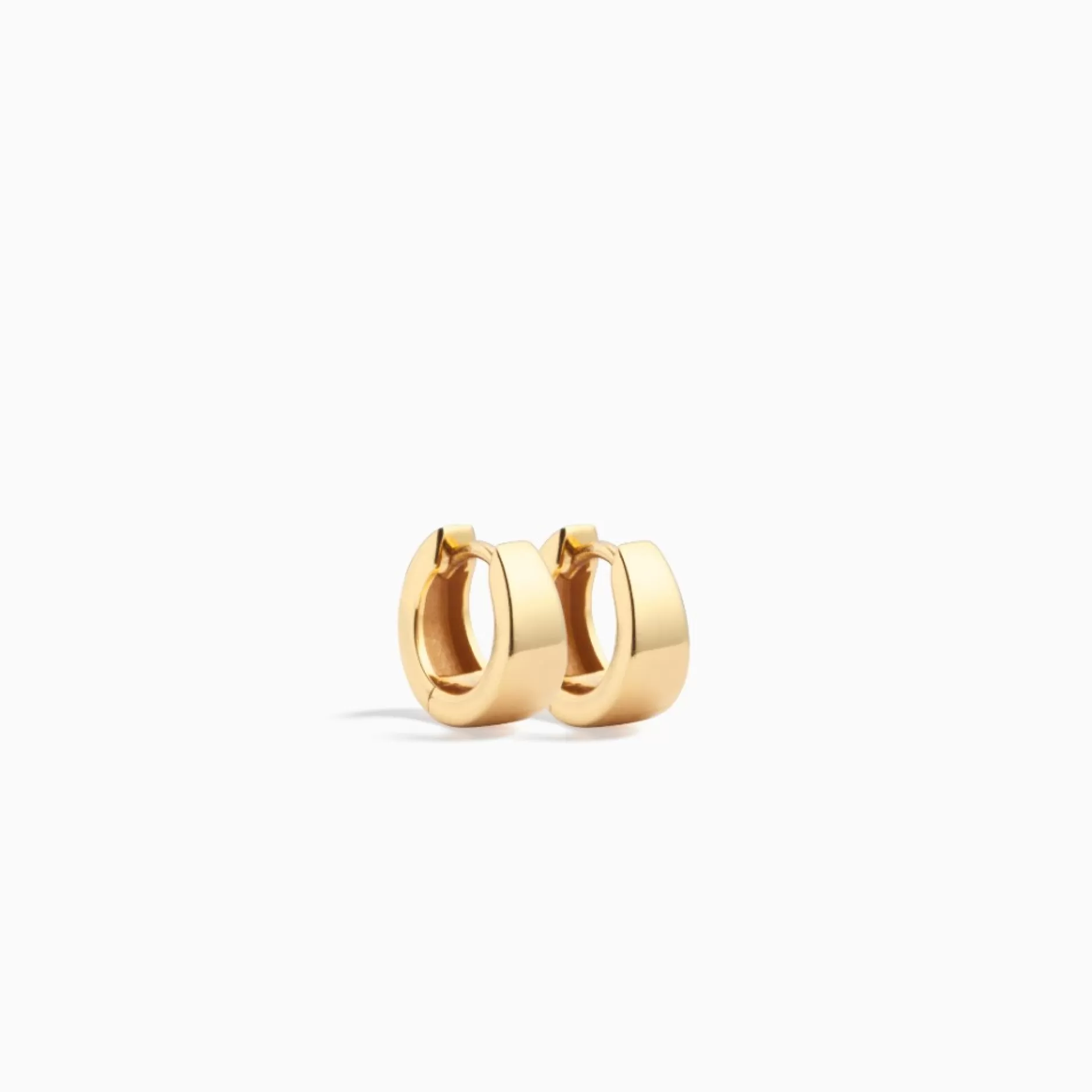 Eline Rosina Oorbellen^Gia Huggies Gold Plated Sterling Zilver