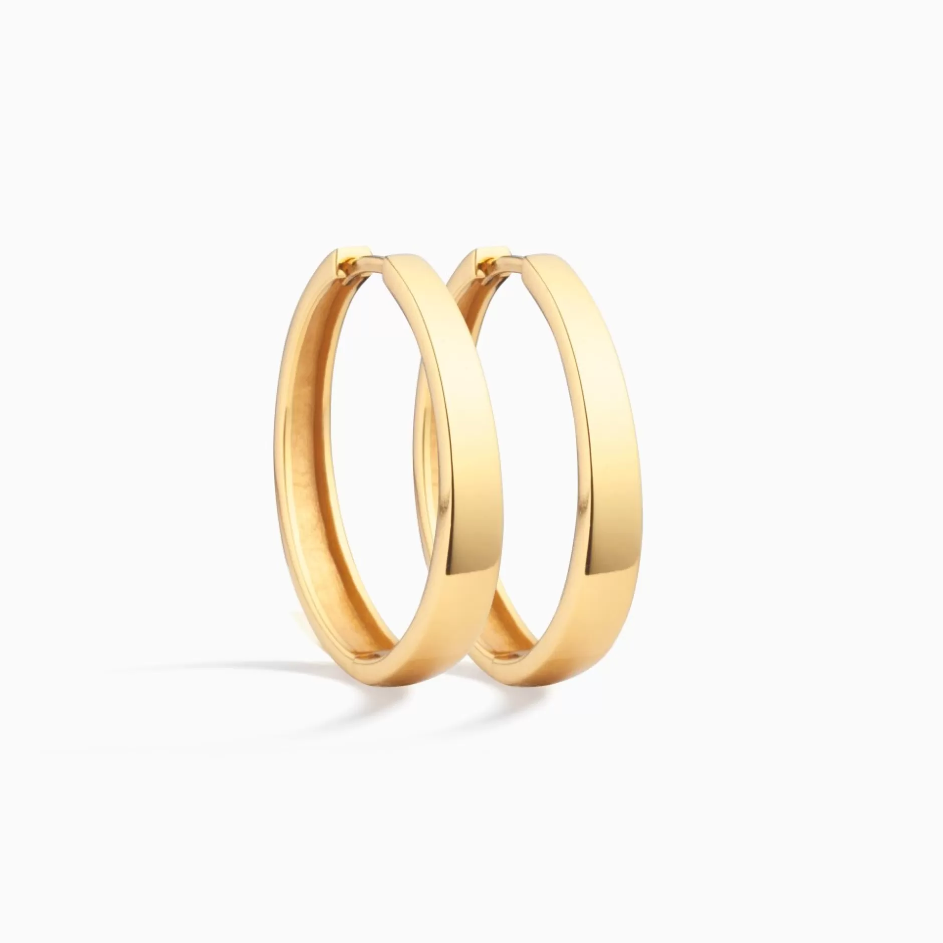 Eline Rosina Oorbellen^Gia Statement Hoops Gold Plated Sterling Zilver