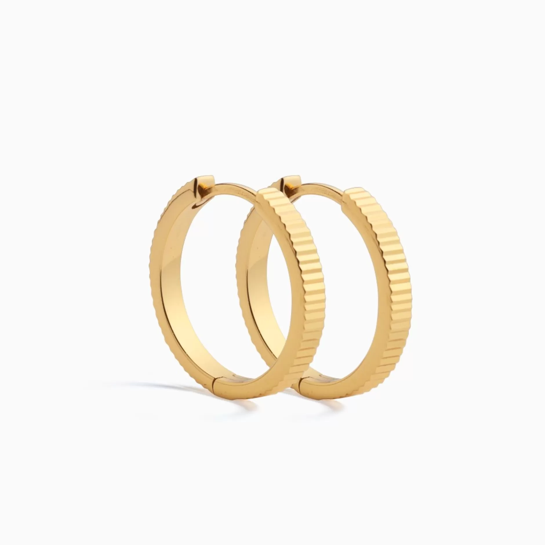 Eline Rosina Oorbellen^Hailey Hoops Gold Plated Sterling Zilver