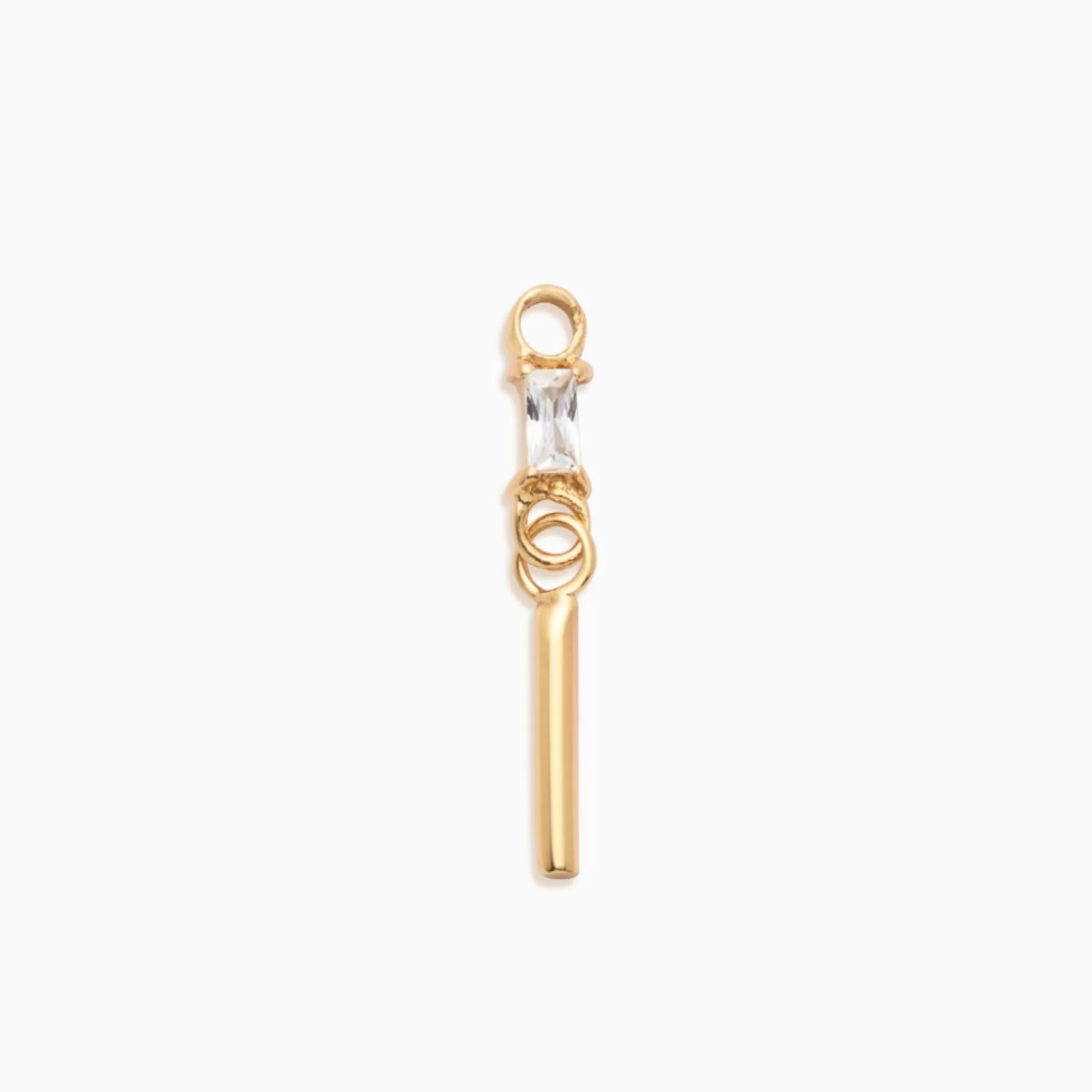 Eline Rosina Oorbellen^Harper Dangle Gold Plated Sterling Zilver