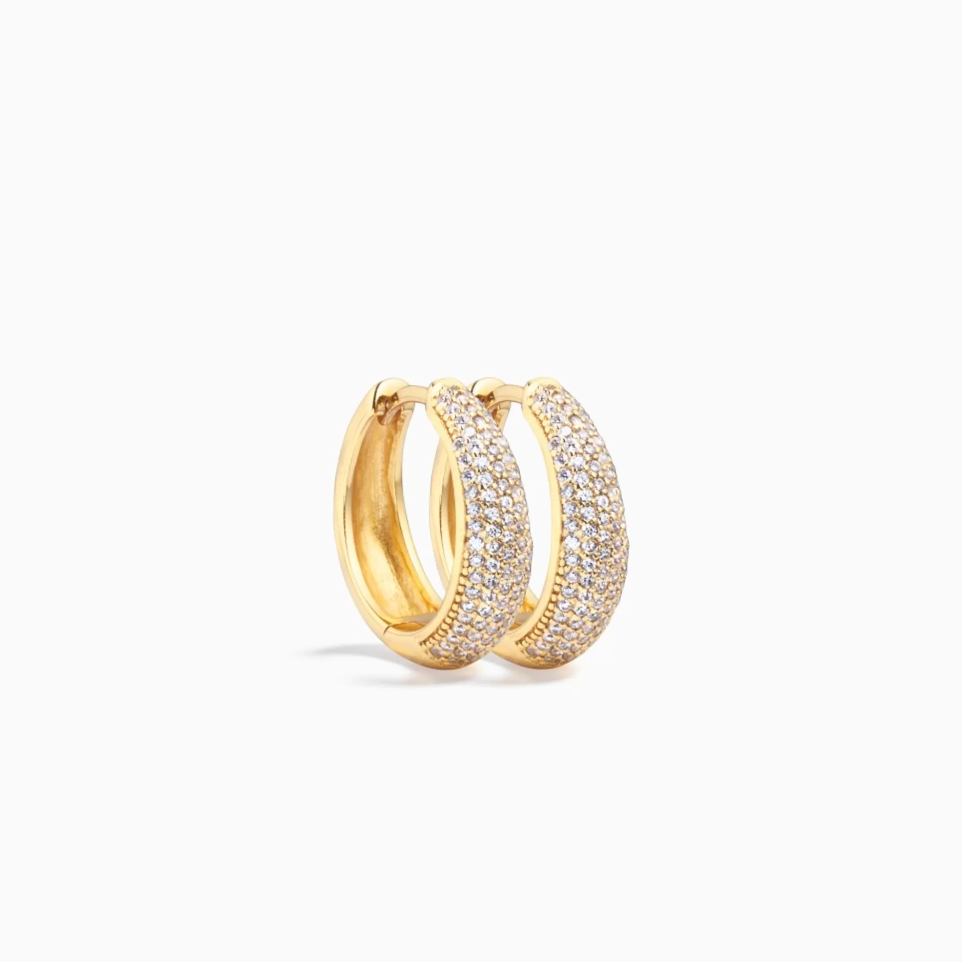 Eline Rosina Oorbellen^Jules Statement Hoops Gold Plated Sterling Zilver