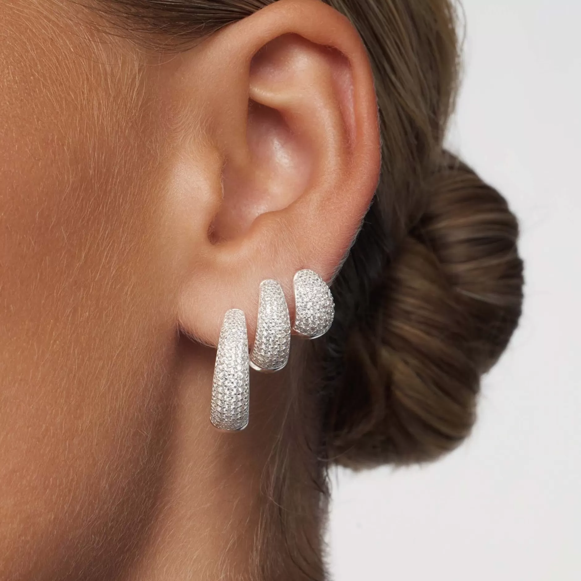 Eline Rosina Oorbellen^Jules Statement Hoops Sterling Zilver