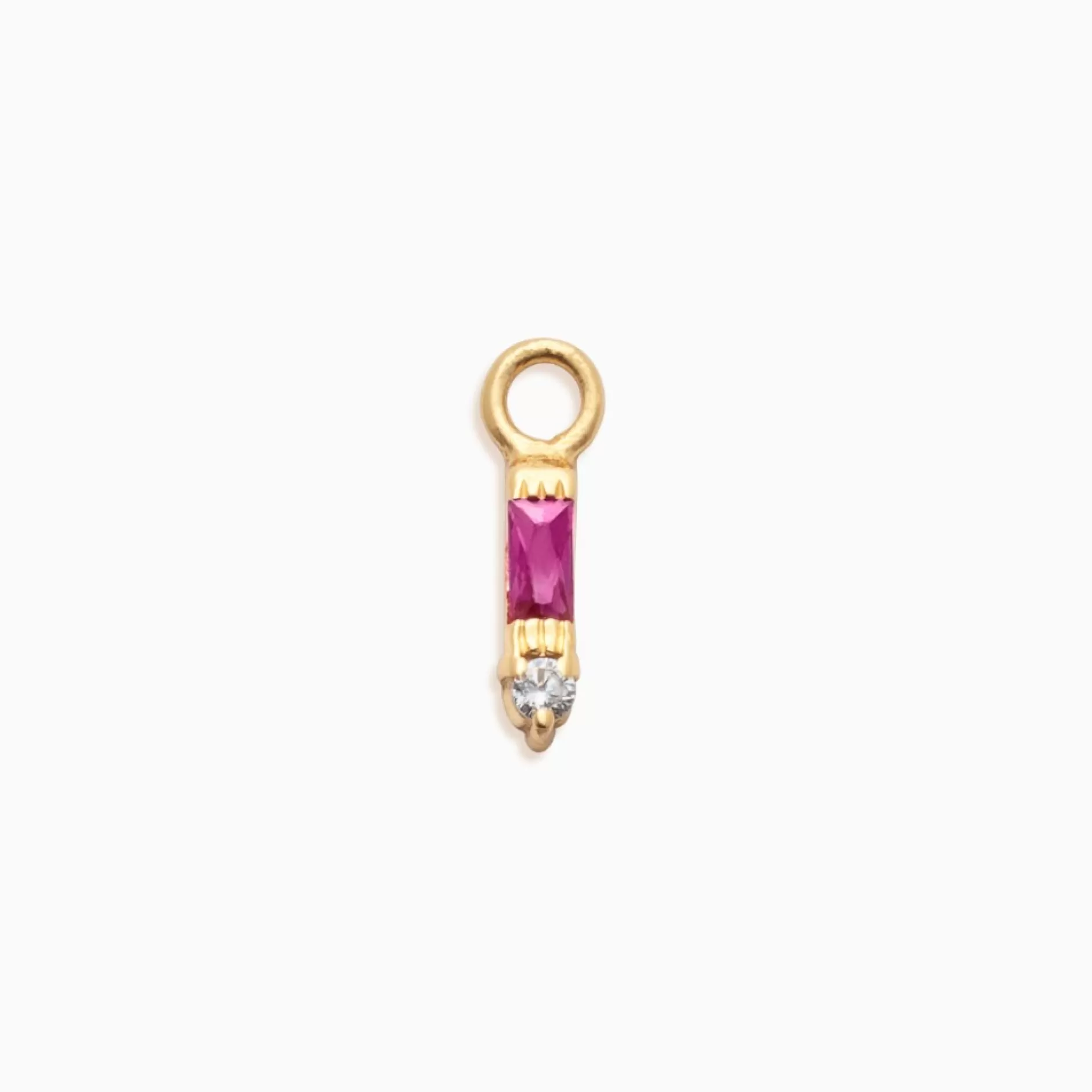 Eline Rosina Oorbellen^Kaia Dangle Gold Plated Sterling Zilver