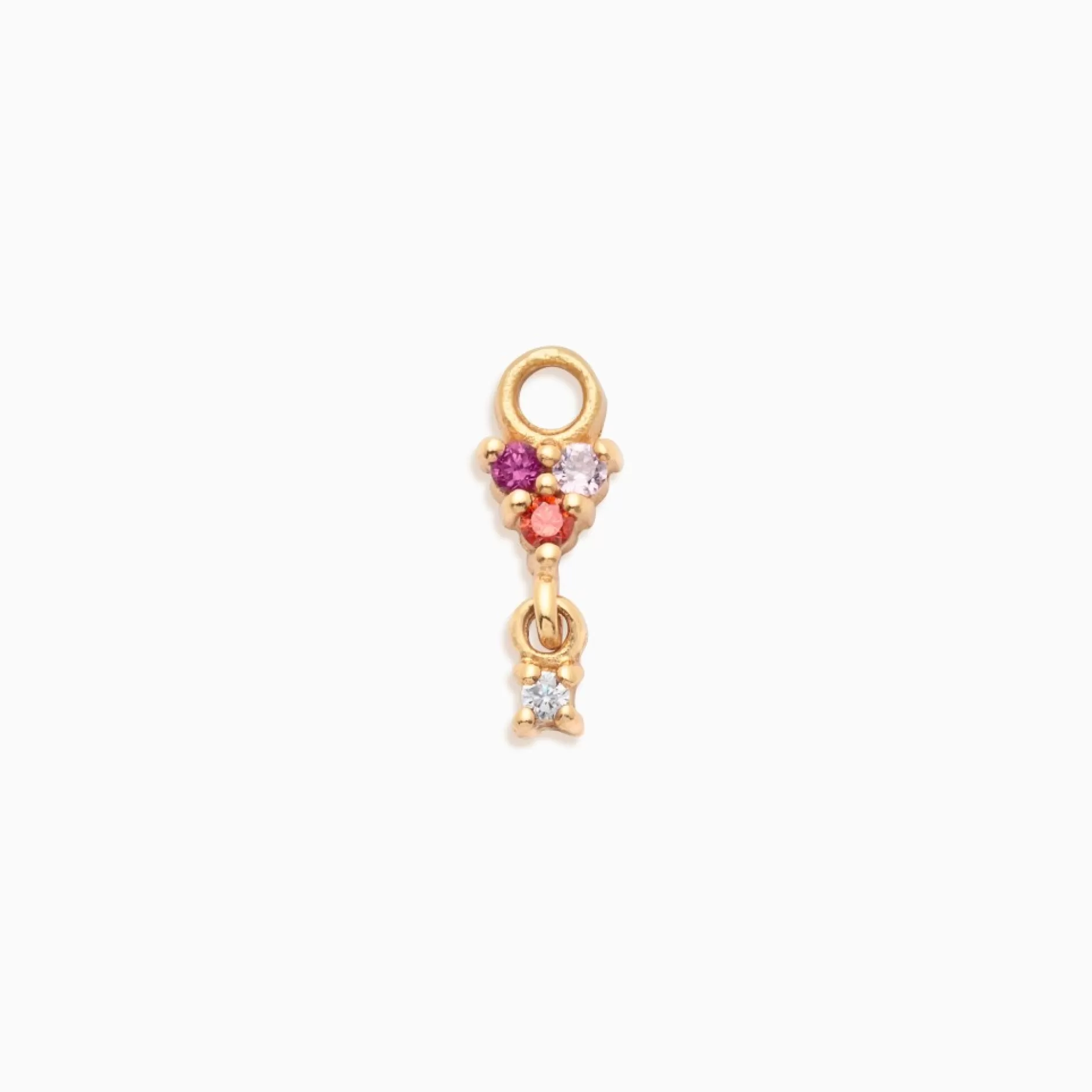 Eline Rosina Oorbellen^Pixie Dangle Gold Plated Sterling Zilver