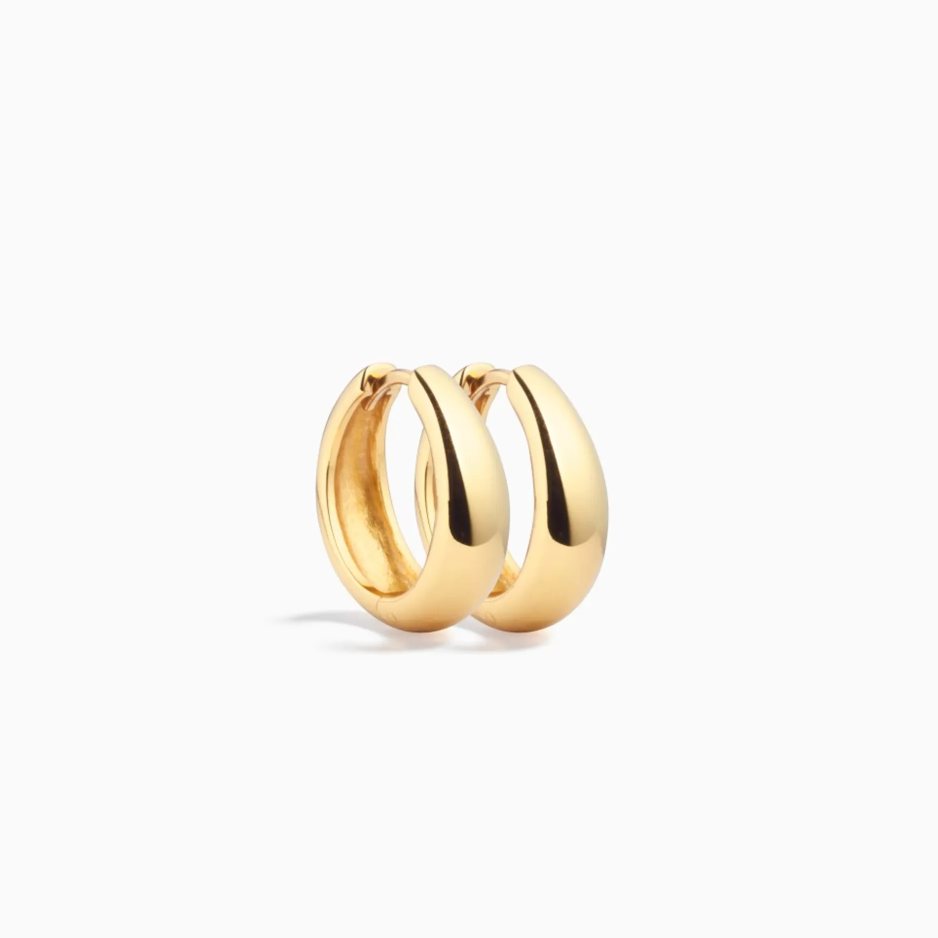 Eline Rosina Oorbellen^Rue Statement Hoops Gold Plated Sterling Zilver