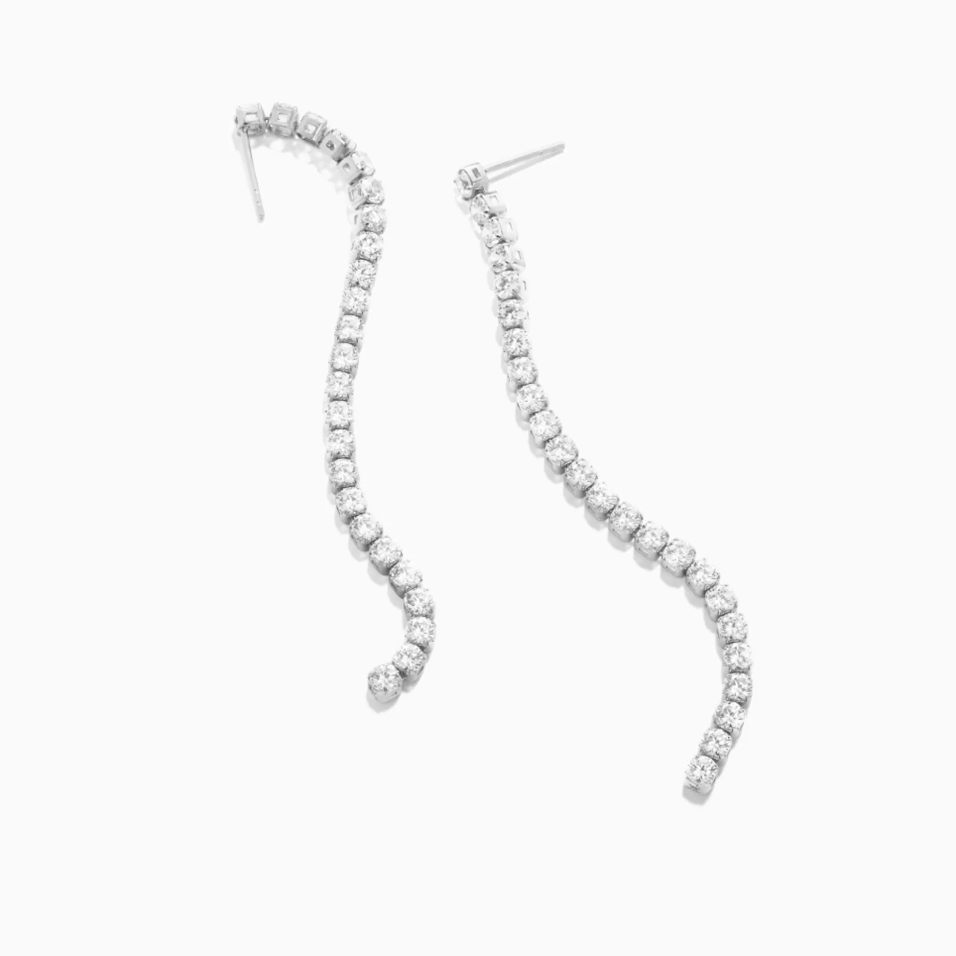 Eline Rosina Oorbellen^Tennis Earrings Sterling Zilver