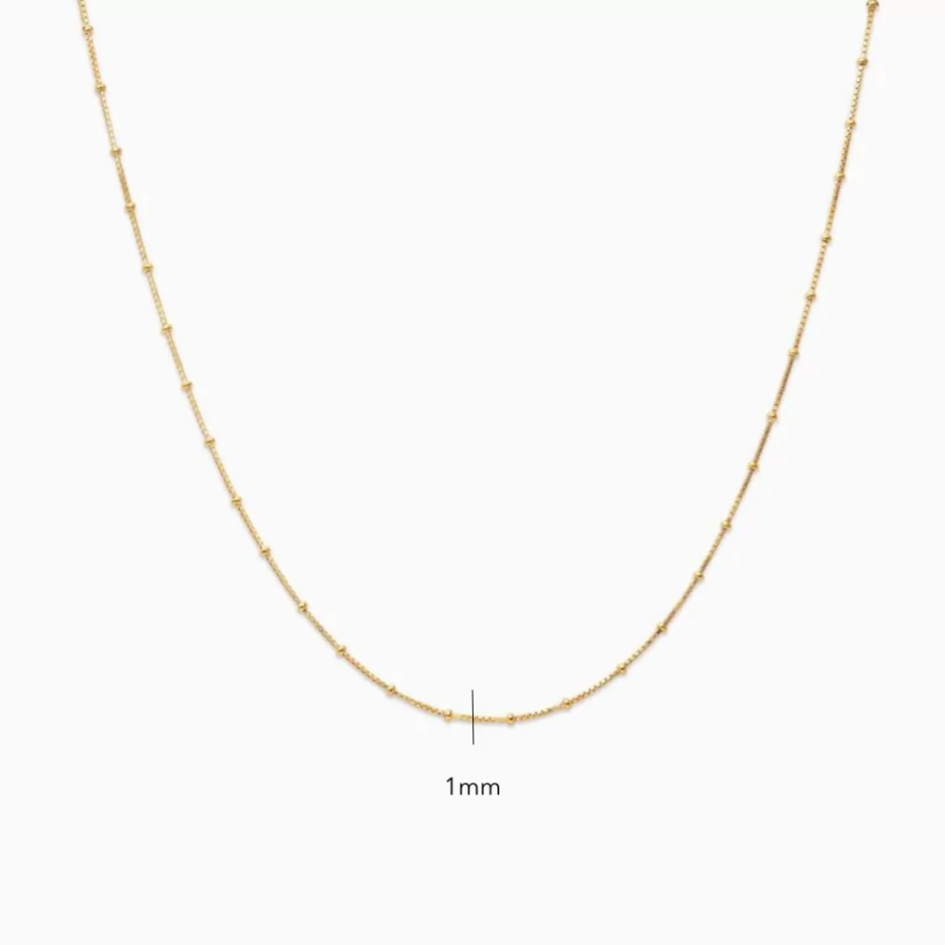 Eline Rosina Kettingen^Tiny Dots Ketting Gold Plated Sterling Silver