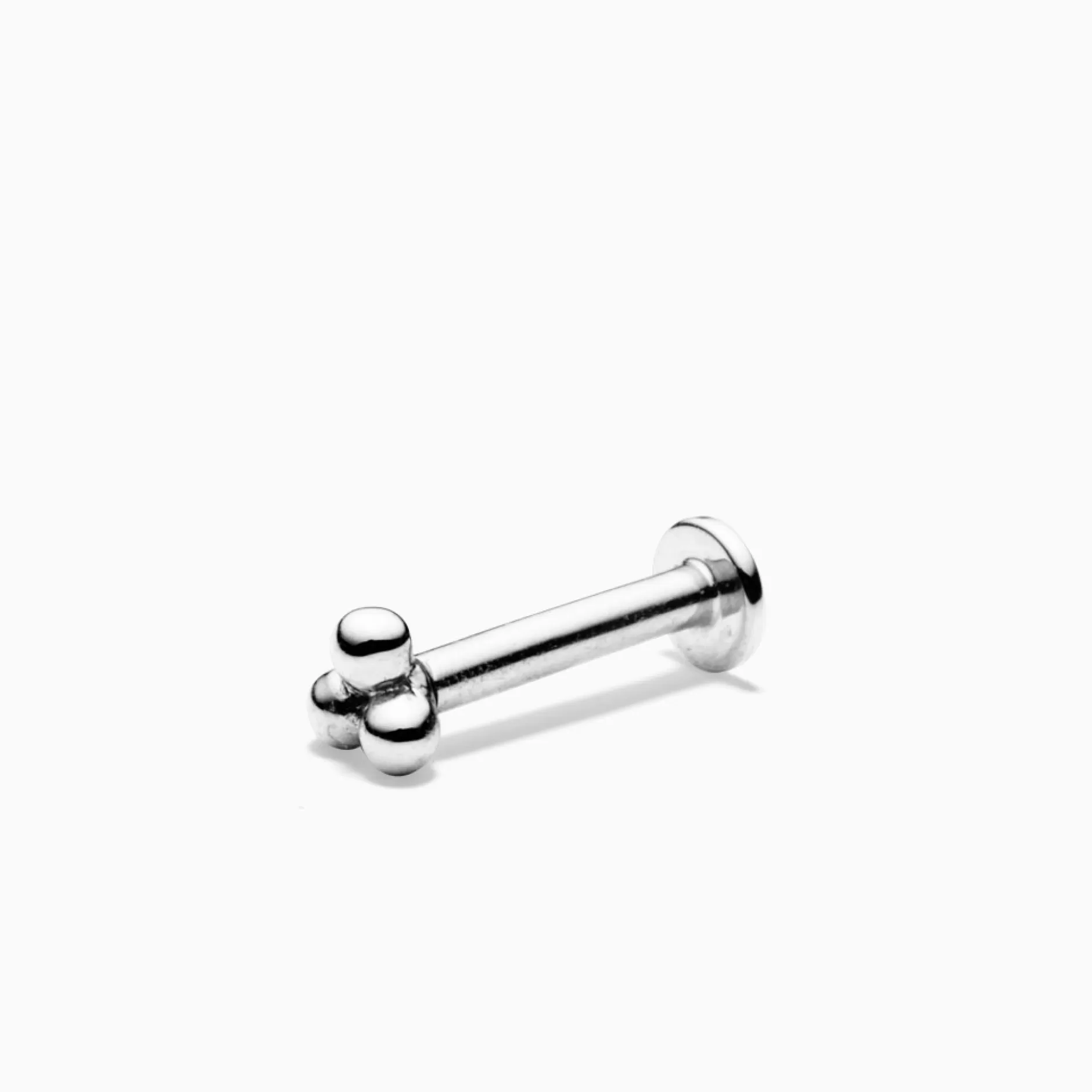 Eline Rosina Oorbellen^Tiny Dots Piercing 14K White Gold