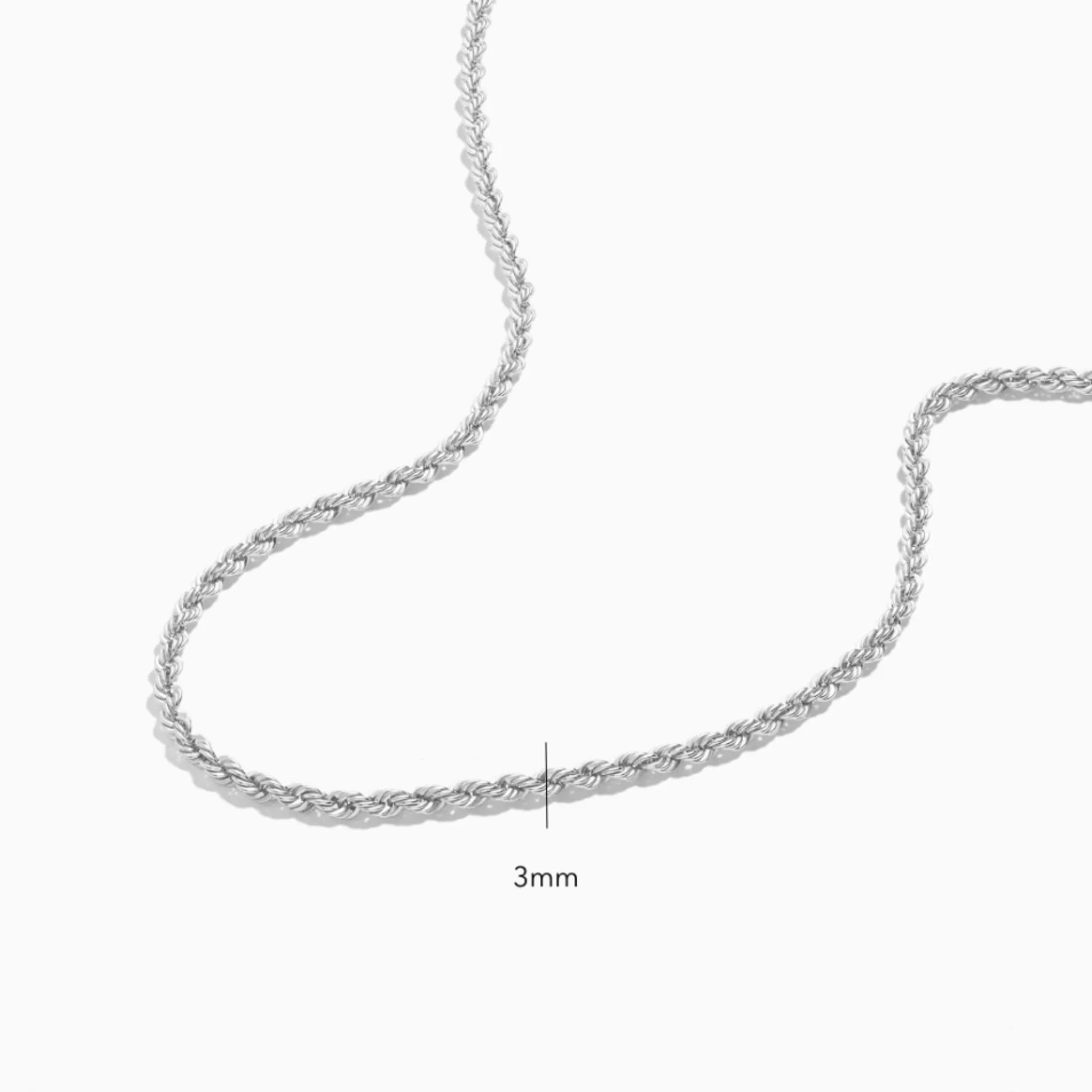 Eline Rosina Kettingen^Twisted Rope Ketting Sterling Zilver