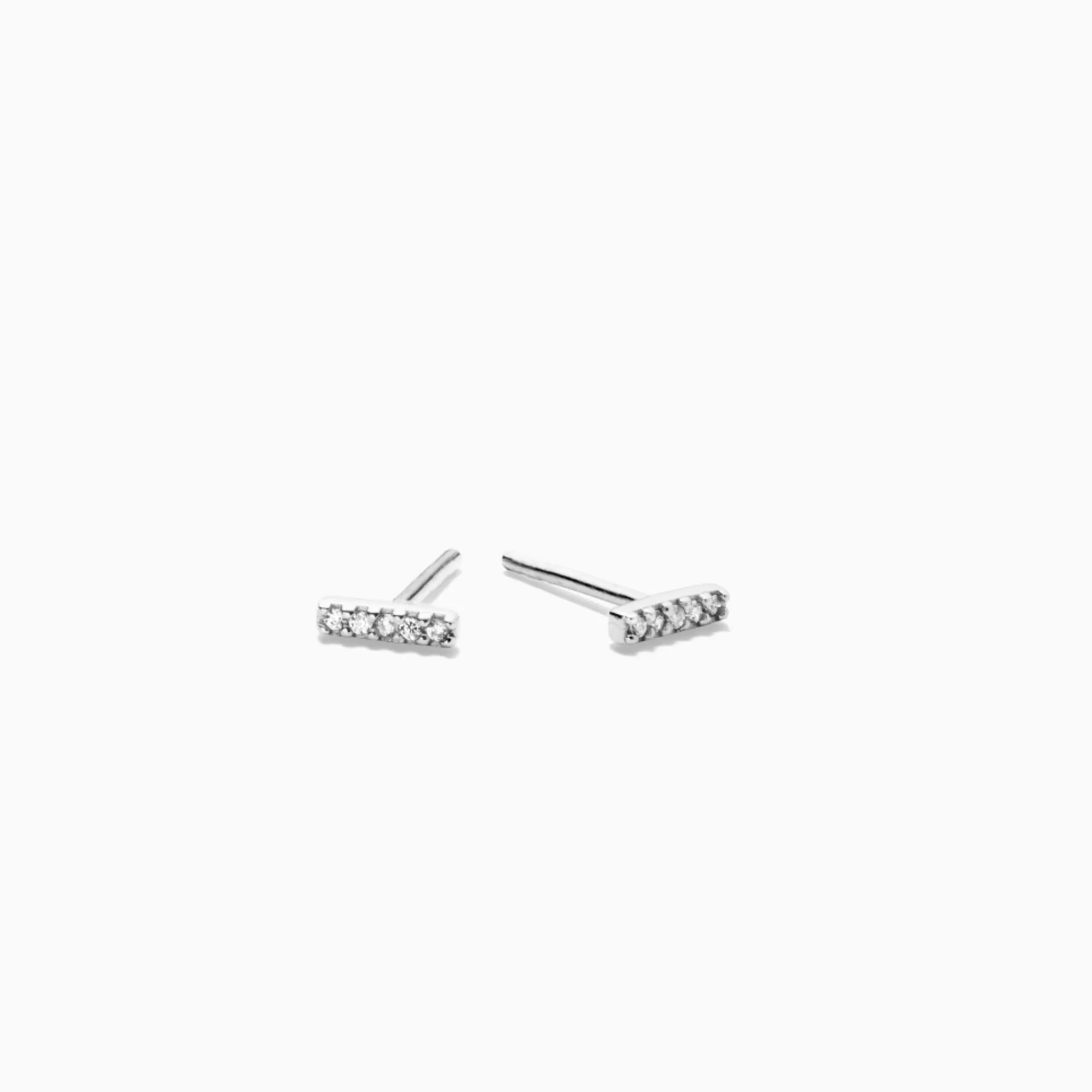 Eline Rosina Oorbellen^Zirconia Bar Studs Sterling Zilver